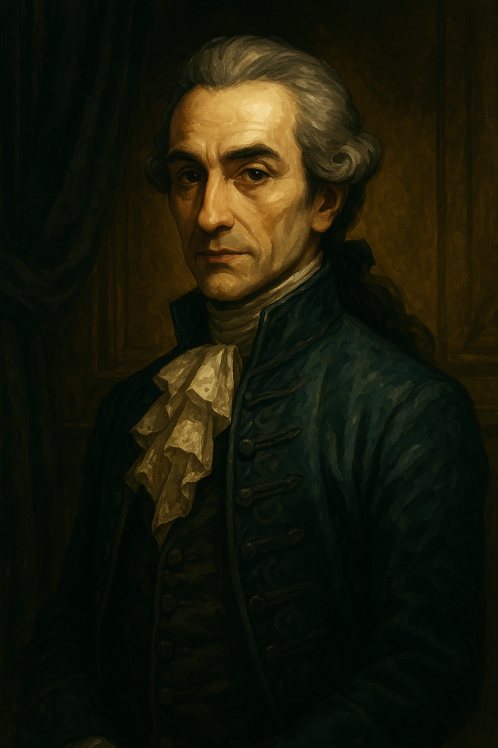 Narrative portrait of Count Saint-Germain, mysterious 18th-century alchemist in Ashes of Secrets